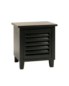 Pine Edge Nightstand - Black