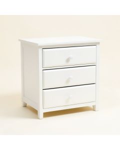Sara 3 - Drawer Nightstand In White (synthetic illustration; no displayed measurements)