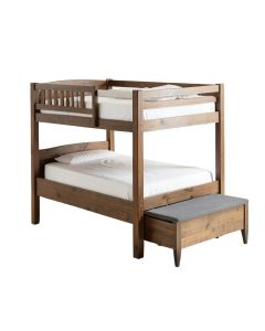 Shyann Staircase Twin Over Full Bunk Bed With Trundle