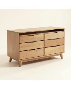 Open Console With 6 Drawers (synthetic illustration; no displayed measurements)