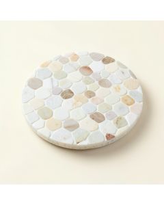 0.75 '' X 0.75 '' Natural Stone Penny Round Mosaic Wall & Floor Tile (synthetic illustration; no displayed measurements)