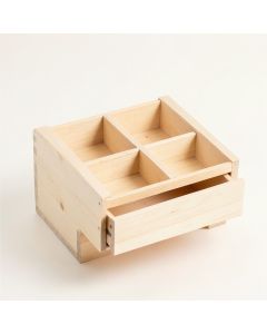Clay Bridge Empty Coffee-Station Organizer - Ivory (synthetic illustration; no displayed measurements)