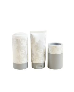 Mirror Damask 4-Piece Bathroom Accessory Set
