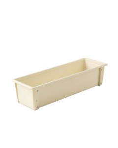 Linden Bend Empty Railing Planter With Integral Brackets - Cream