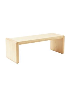 Ridge Arc Indoor Bench - Ivory (synthetic illustration; no displayed measurements)