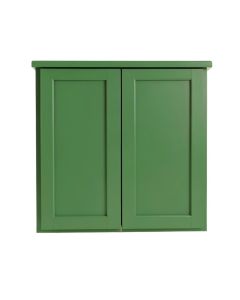 Harbor Bluff Wall-Mounted Laundry Cabinet - Green (synthetic illustration; no displayed measurements)