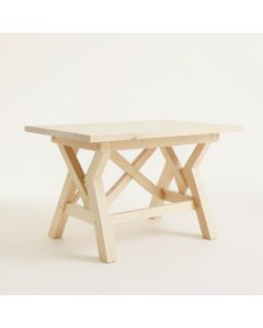 Wren Bend Patio Table - Ivory (synthetic illustration; no displayed measurements)