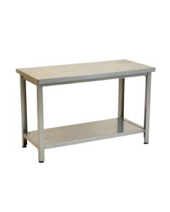 Shore Crest Empty Workshop Workbench - Gray (synthetic illustration; no displayed measurements)