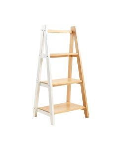 Matt 62.2 '' H X 17.32 '' W Solid Wood Ladder Bookcase (synthetic illustration; no displayed measurements)