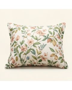 Botanical Leaf Floral Pillowcase (synthetic illustration; no displayed measurements)