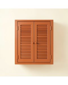 Brook Crest Wall-Mounted Laundry Cabinet - Terracotta (synthetic illustration; no displayed measurements)