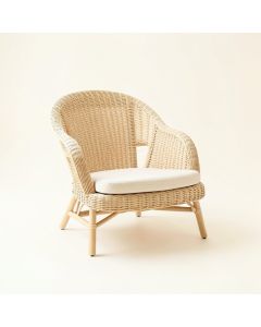 Hill Crossing Outdoor Lounge Chair - Ivory (synthetic illustration; no displayed measurements)
