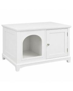 Juniper Dell Empty Furniture-Style Litter Enclosure - White