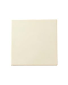 Fern Bend Uninstalled Square Decorative Tile - Ivory
