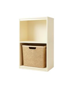 Bay Branch Freestanding Pull-Out Hamper Cabinet - Cream (synthetic illustration; no displayed measurements)