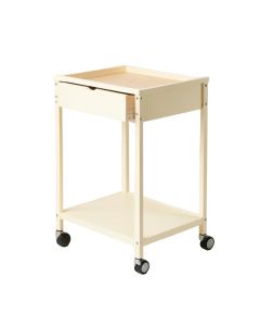 Holly Crest Empty Rolling Workshop Cart - Cream (synthetic illustration; no displayed measurements)