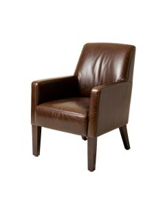 Rockcale Genuine Leather Upholstered Dining Chair