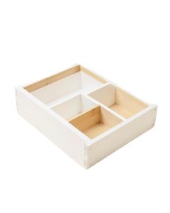Spruce Arc Empty Pantry Drawer Organizer Insert - White