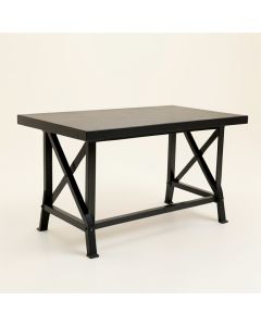 Pine Crest Empty Workshop Workbench - Black (synthetic illustration; no displayed measurements)