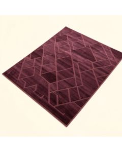 Lincroft Geometric Dark Pink Area Rug (synthetic illustration; no displayed measurements)