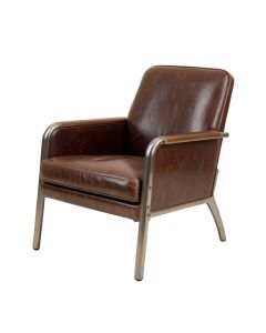 Brindley 31.88 '' Wide Top Grain Leather Armchair