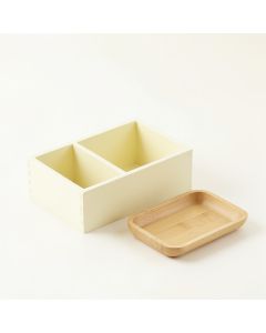 Brook Bridge Empty Coffee-Station Organizer - Ivory (synthetic illustration; no displayed measurements)