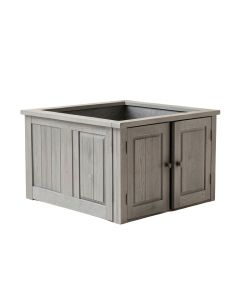 Olive Branch Empty Furniture-Style Litter Enclosure - Gray (synthetic illustration; no displayed measurements)