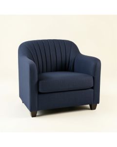 Pine Bend Upholstered Armchair - Navy (synthetic illustration; no displayed measurements)
