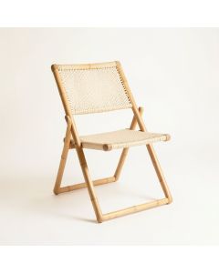 Sage Bridge Folding Outdoor Chair - Ivory (synthetic illustration; no displayed measurements)