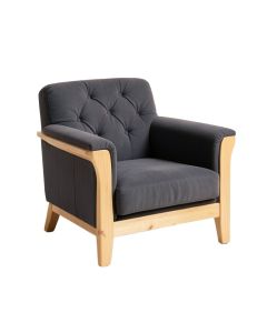 Waguespack 28.3 '' Wide Tufted Polyester Armchair (synthetic illustration; no displayed measurements)