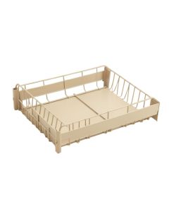Dune Fold Empty Under-Desk Cable Tray - Beige (synthetic illustration; no displayed measurements)