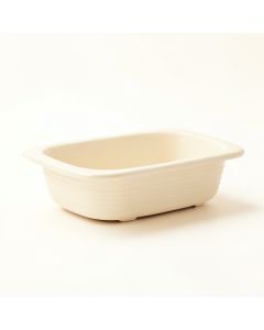 Birch Dell Empty Railing Planter With Integral Brackets - Cream (synthetic illustration; no displayed measurements)
