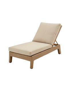 Annoeska Outdoor Reclining Chaise Lounge With Cushion