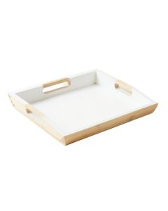 Lake Bend Serving Tray - White (synthetic illustration; no displayed measurements)