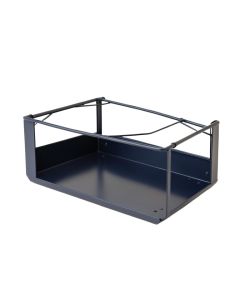 Oak Crest Empty Under-Desk Cable Tray - Navy (synthetic illustration; no displayed measurements)