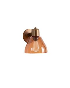 Spruce Bend Wall Sconce Mounted On A Plain Wall - Terracotta (synthetic illustration; no displayed measurements)