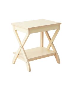 Reed Crest Side Table - Cream (synthetic illustration; no displayed measurements)
