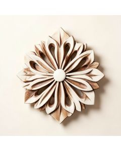 Decorative Carved Floral Wall Décor (synthetic illustration; no displayed measurements)