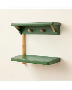 Hill Dell Wall-Mounted Entryway Organizer Shelf - Green (synthetic illustration; no displayed measurements)
