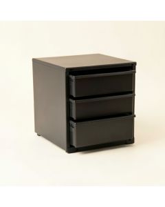 Cove Dale Small-Parts Storage Drawer Cabinet - Black (synthetic illustration; no displayed measurements)
