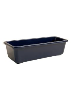 Aspen Canyon Empty Railing Planter With Integral Brackets - Navy (synthetic illustration; no displayed measurements)