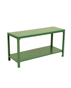 Elm Branch Narrow Outdoor Storage Bench - Green (synthetic illustration; no displayed measurements)