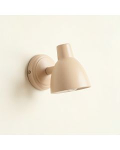 Cliff Dell Wall Sconce Mounted On A Plain Wall - Beige (synthetic illustration; no displayed measurements)