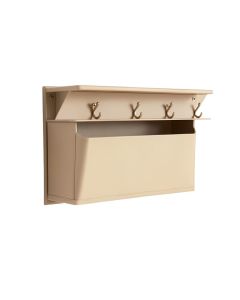 Hazel Dell Wall-Mounted Entryway Organizer Shelf - Beige