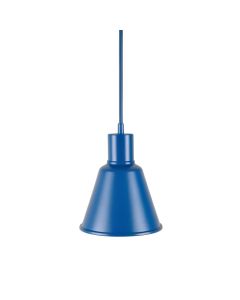 Wren Dale Pendant Light Suspended From One Plain Cable - Blue