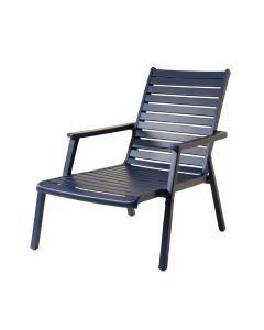 Rowan Arc Outdoor Lounge Chair - Navy (synthetic illustration; no displayed measurements)
