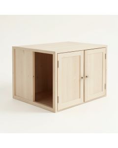 Glen Crossing Empty Furniture-Style Litter Enclosure - Beige (synthetic illustration; no displayed measurements)