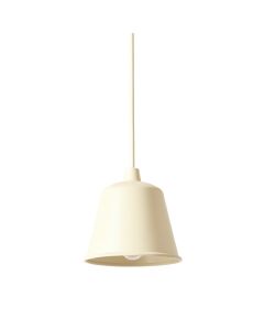 Moss Crest Pendant Light Suspended From One Plain Cable - Cream (synthetic illustration; no displayed measurements)