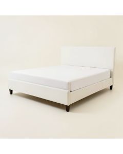 Whicker Upholstered Platform Bed (synthetic illustration; no displayed measurements)