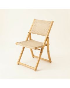 Wren Bluff Folding Outdoor Chair - Beige (synthetic illustration; no displayed measurements)
